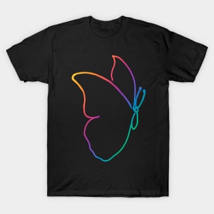 One line butterfly T-Shirt